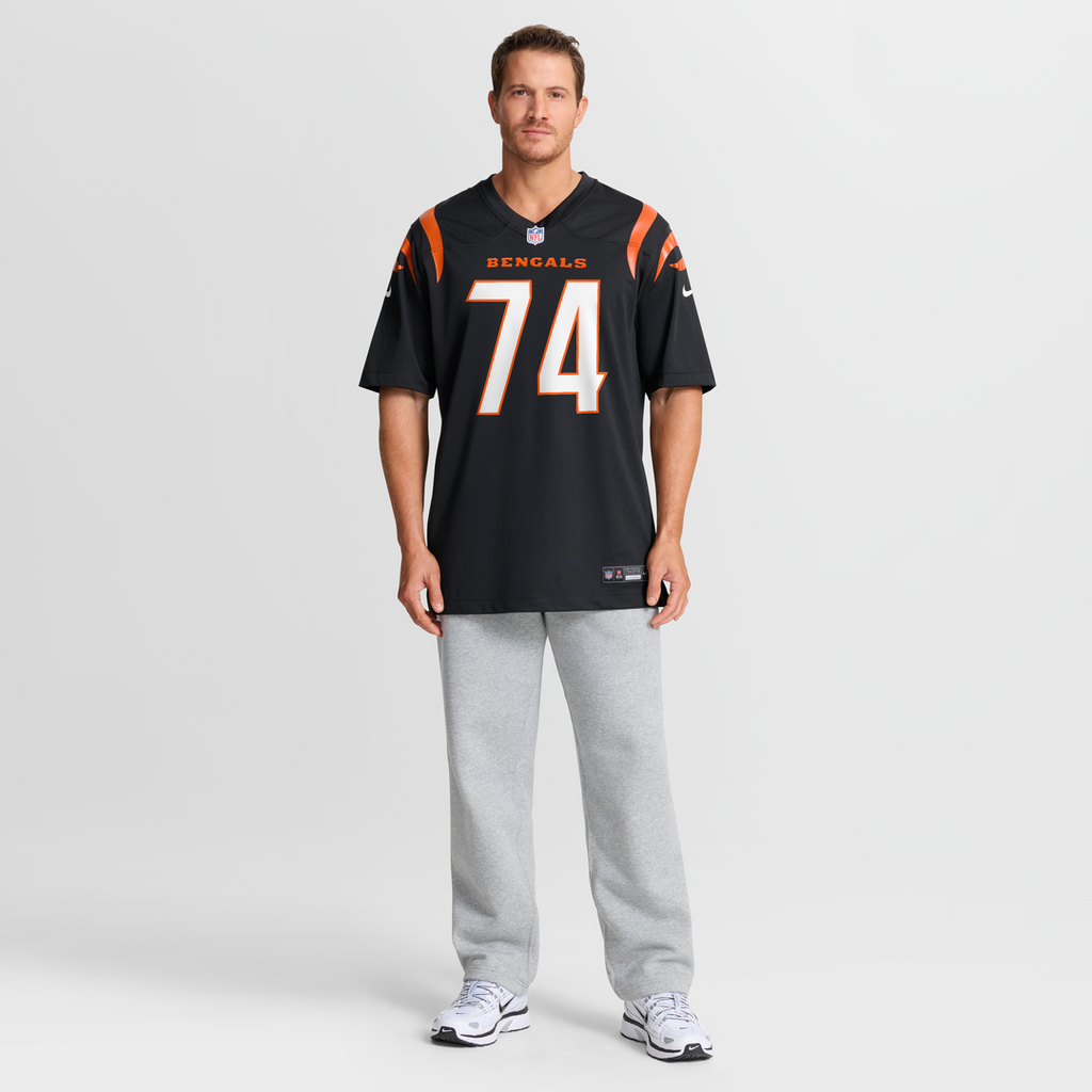 Jalen Rivers Cincinnati Bengals Black Team Game Jersey