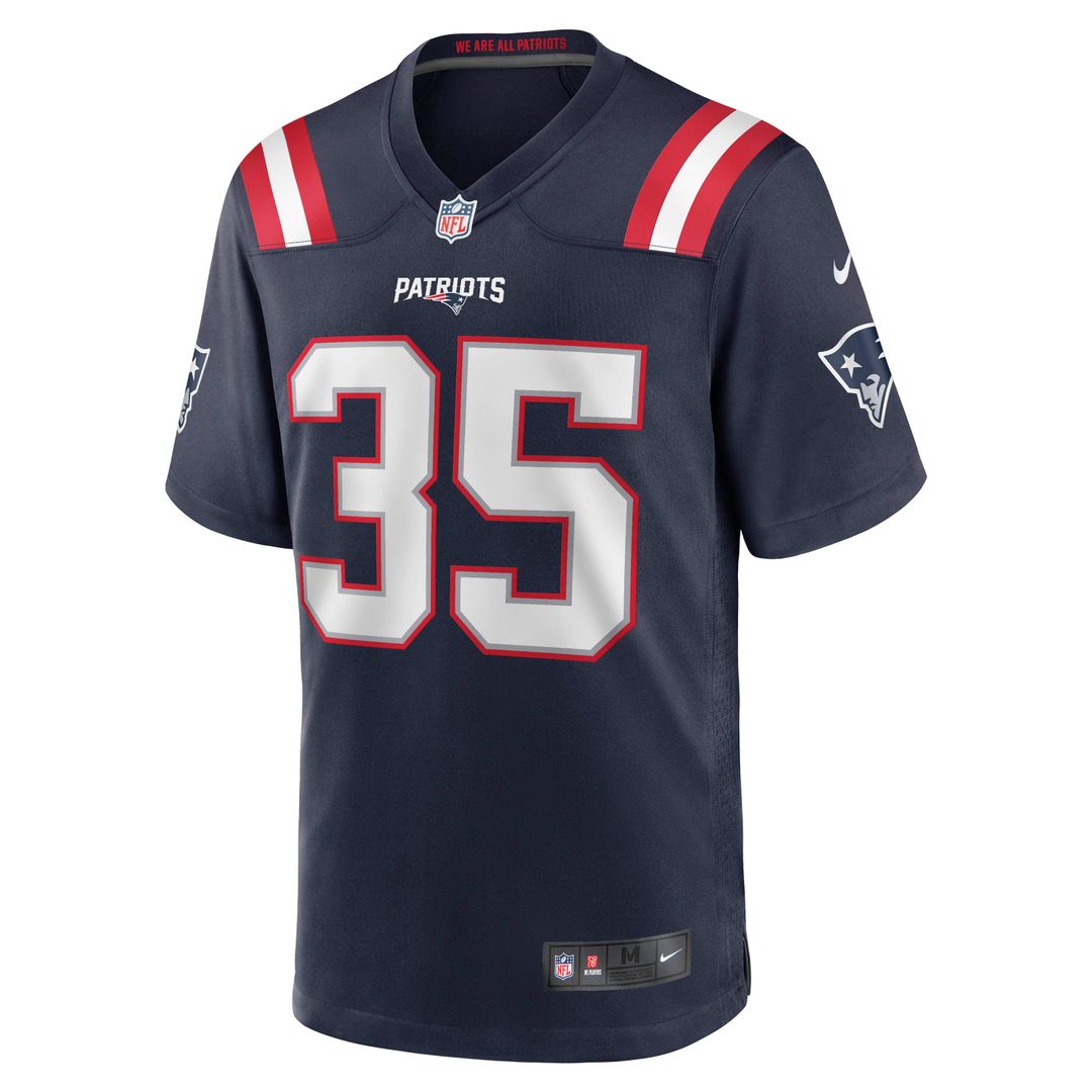 Jim Nance New England Patriots Navy Retired Player Jersey