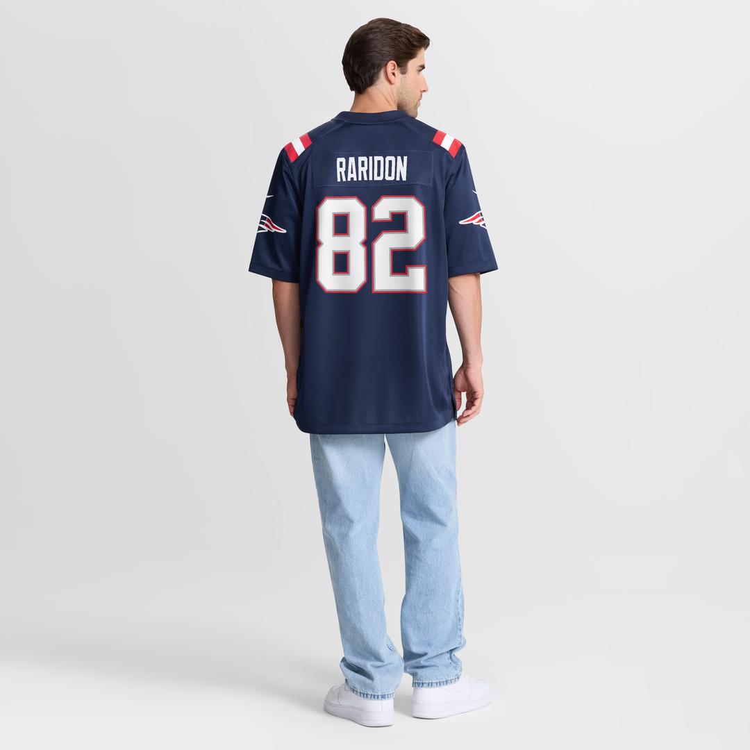 Eli Raridon New England Patriots Navy Team Game Jersey