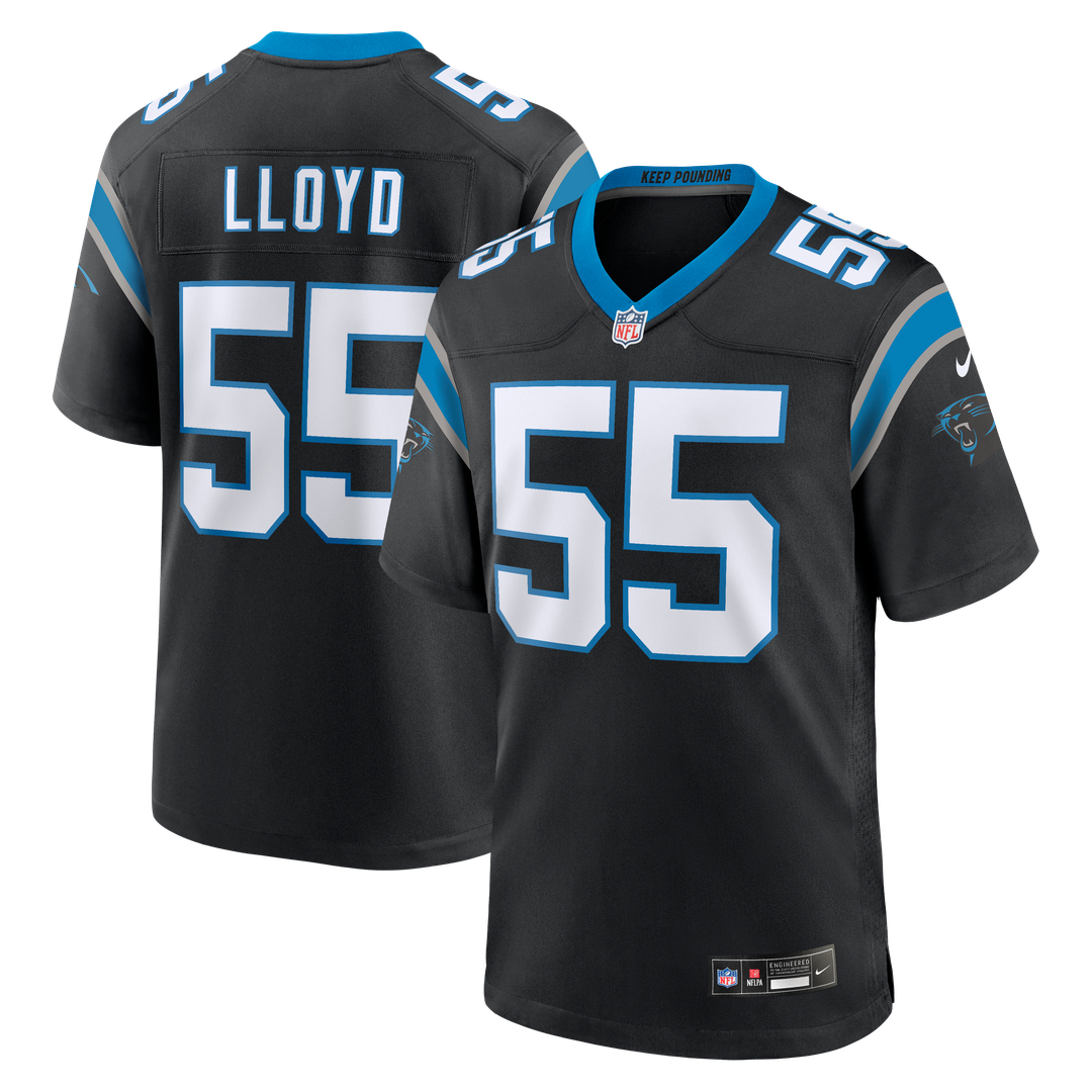 Devin Lloyd Carolina Panthers Black Team Game Jersey