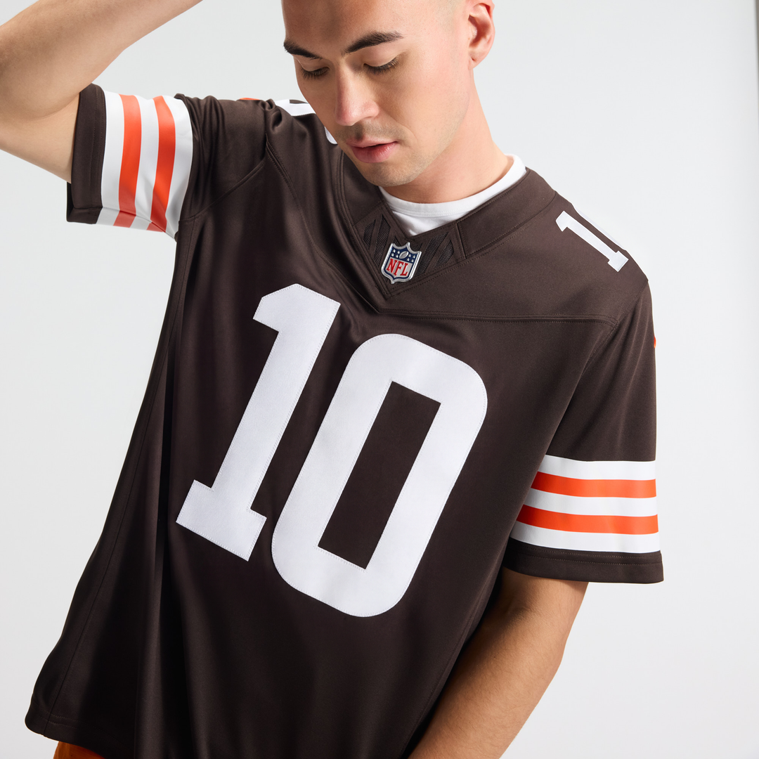 Quinshon Judkins Cleveland Browns Brown Team Vapor F.U.S.E. Stitched Limited Jersey