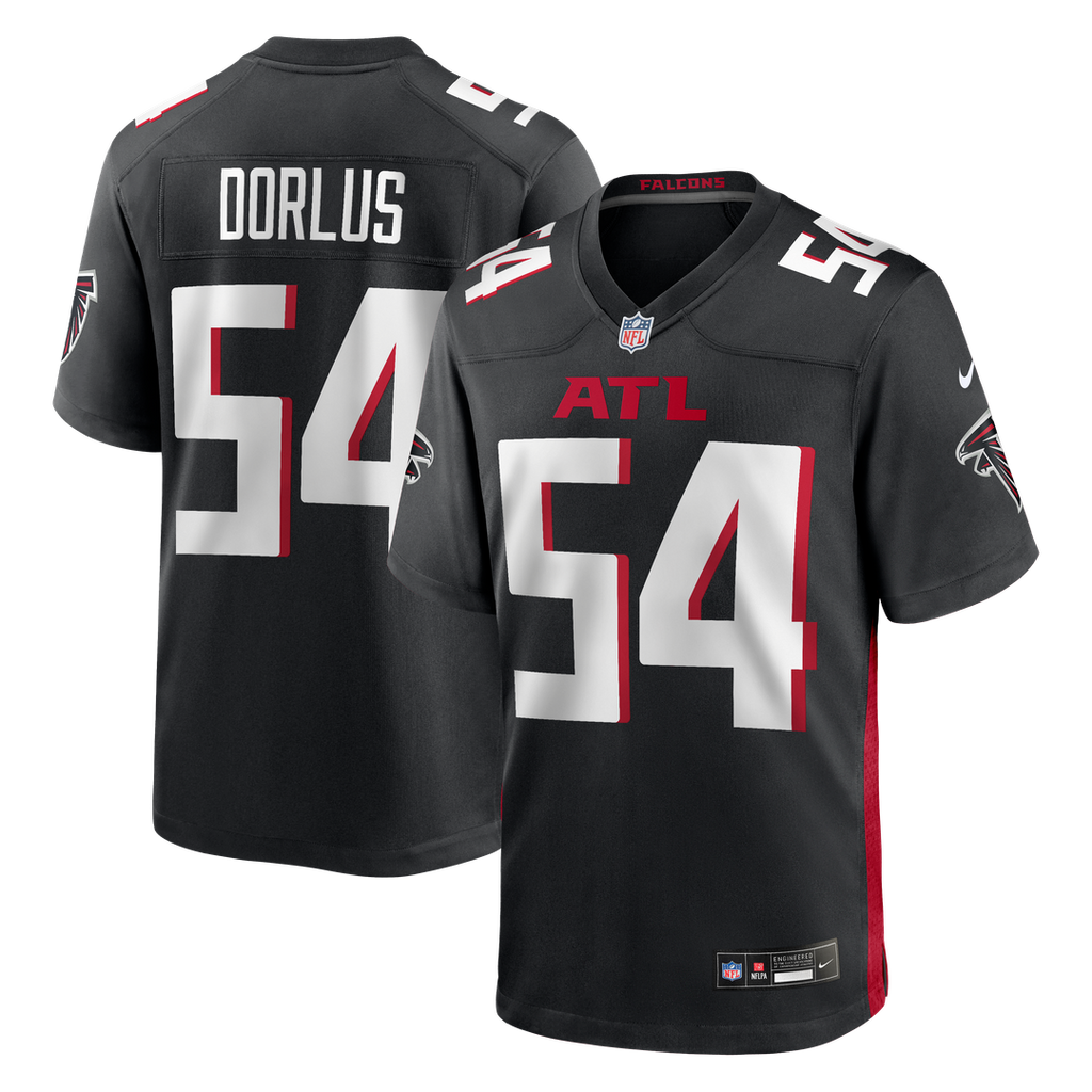 Brandon Dorlus Atlanta Falcons Black Team Game Jersey