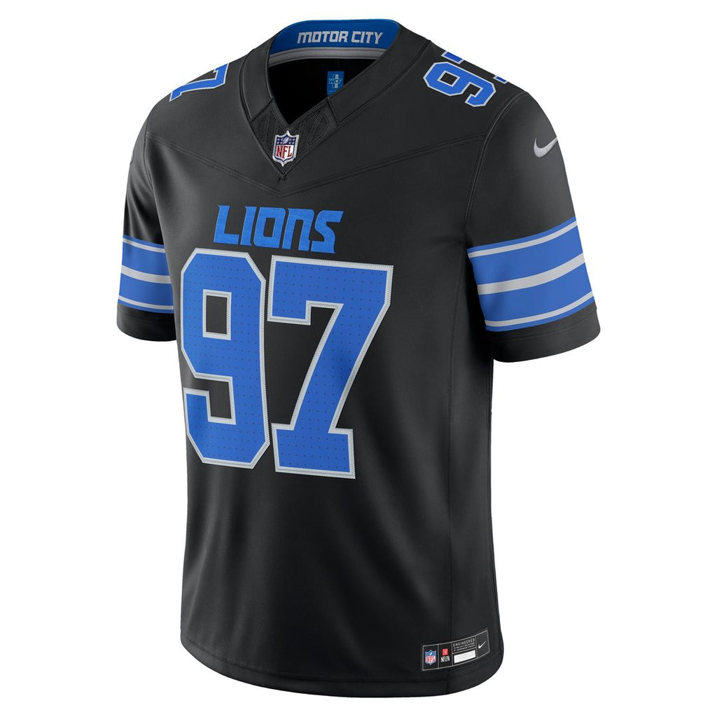 Aidan Hutchinson Detroit Lions White Vapor F.U.S.E. Stitched Limited Jersey