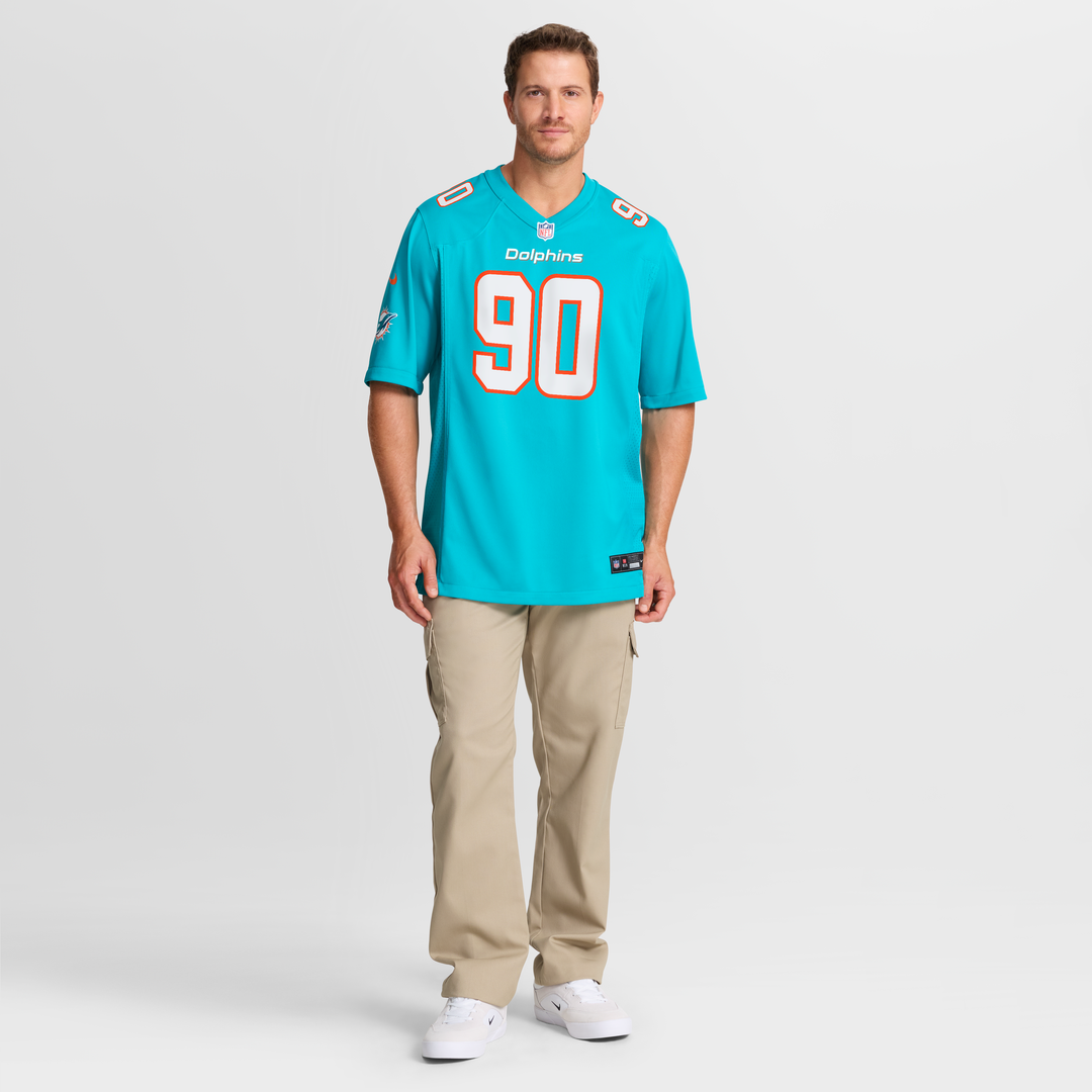 Kenneth Grant Miami Dolphins Aqua Team Game Jersey