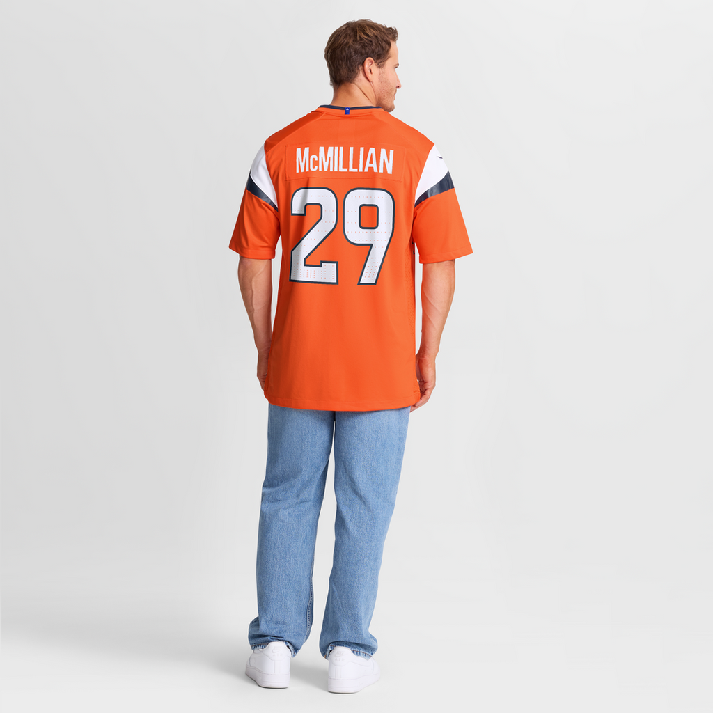 Ja'Quan McMillian Denver Broncos Orange Team Game Jersey
