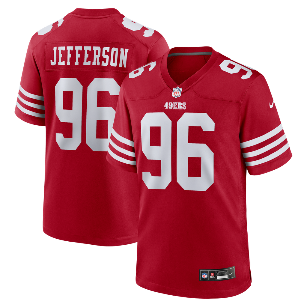 Jordan Jefferson San Francisco 49ers Scarlet Team Game Jersey