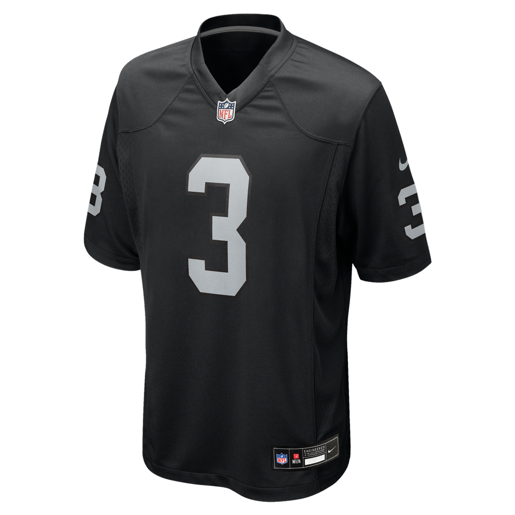 Taron Johnson Las Vegas Raiders Black Team Game Jersey