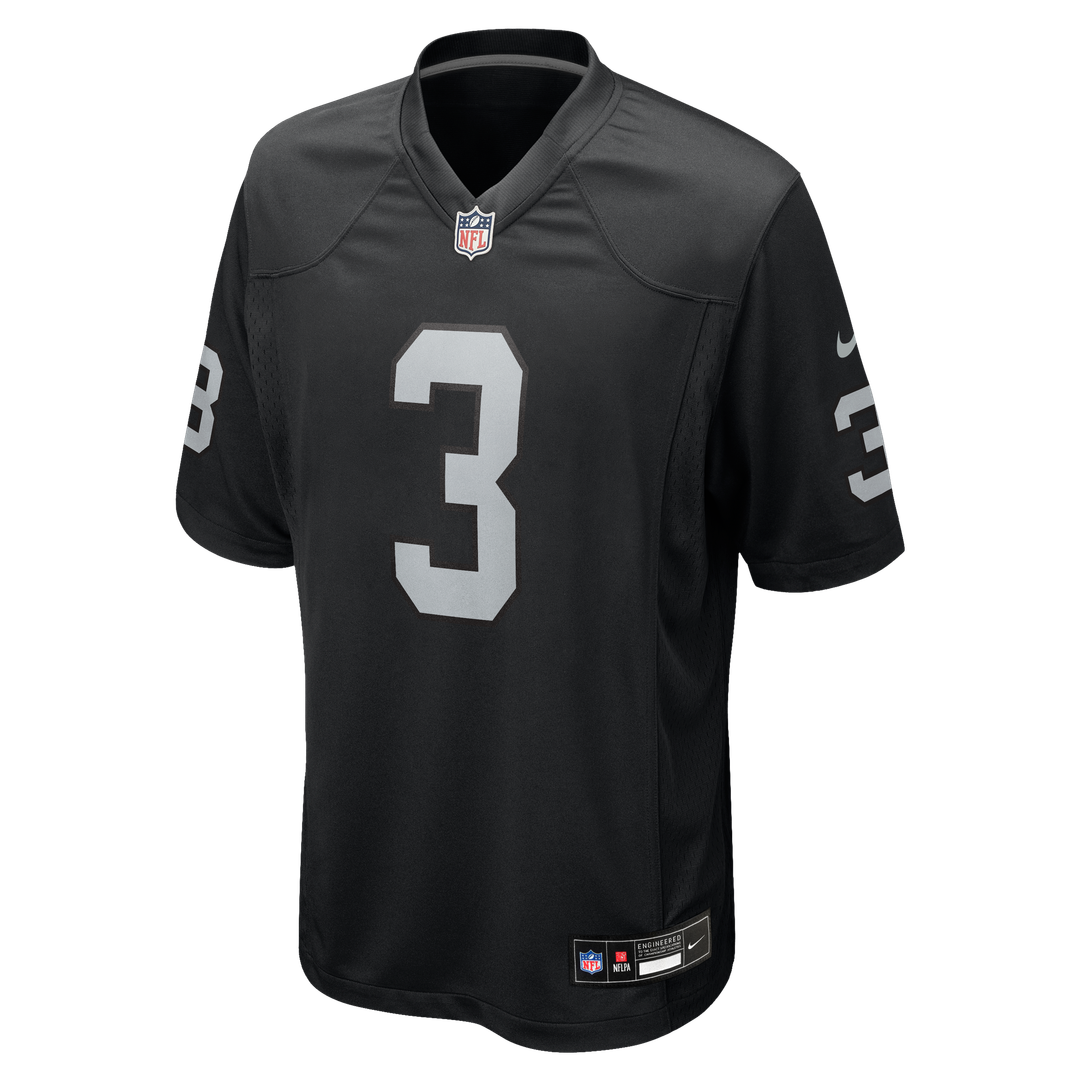 Taron Johnson Las Vegas Raiders Black Team Game Jersey