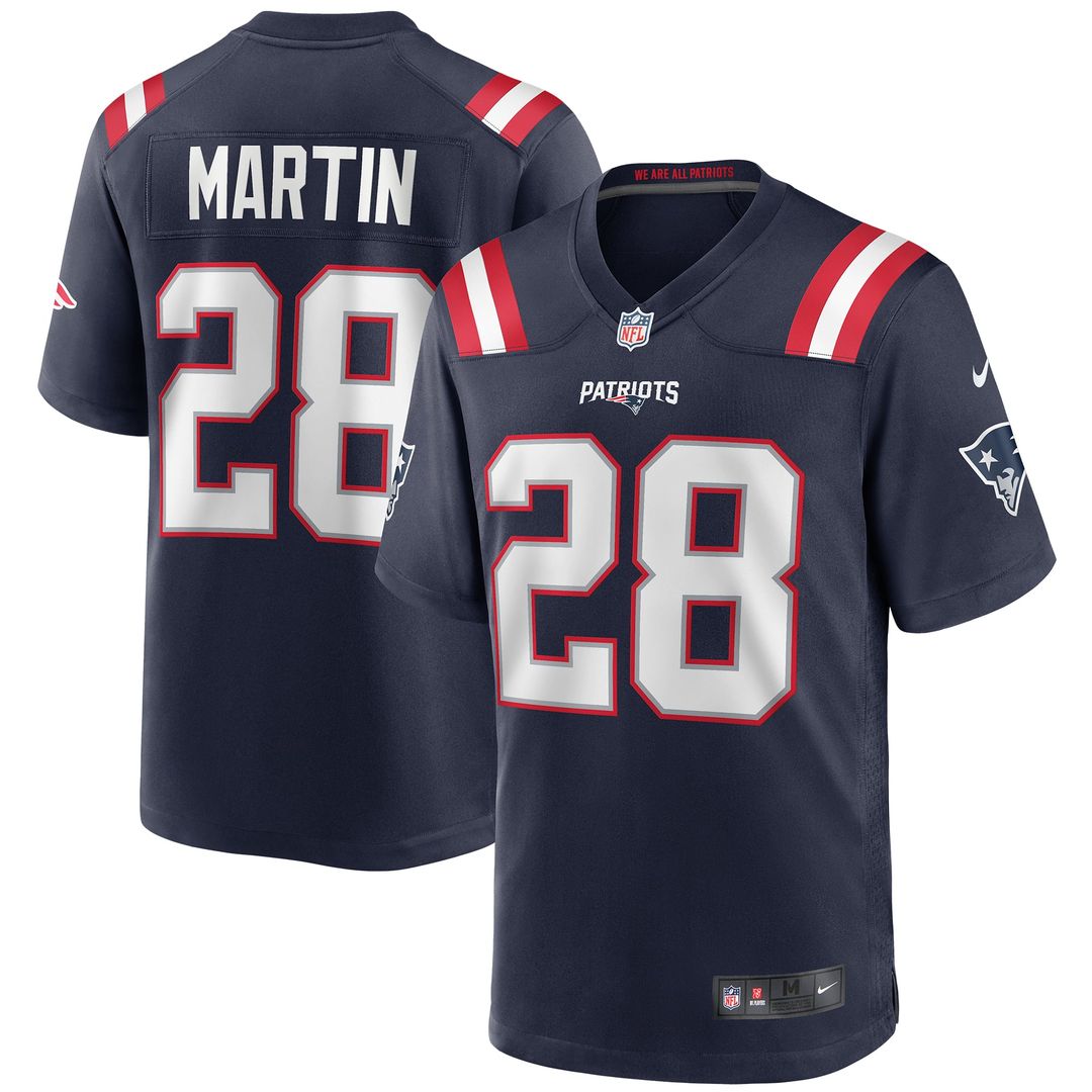 Curtis Martin New England Patriots Navy Game Retired Player Jersey