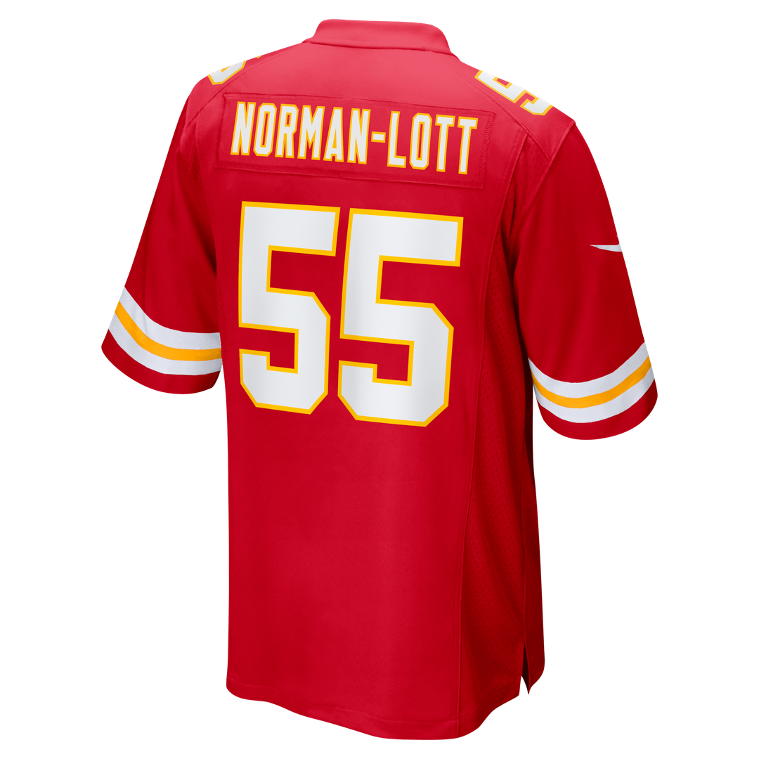 Omarr Norman-Lott Kansas City Chiefs Red Team Game Jersey