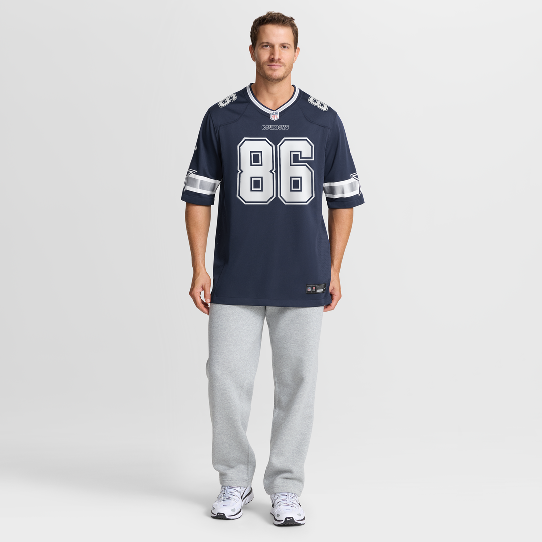 Luke Schoonmaker Dallas Cowboys Navy Team Game Jersey