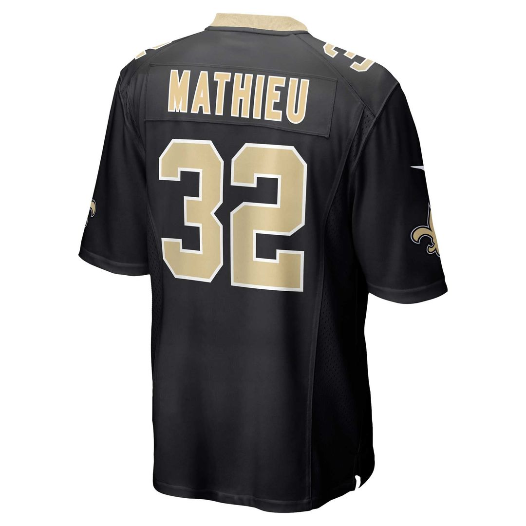 Tyrann Mathieu New Orleans Saints Black Game Jersey