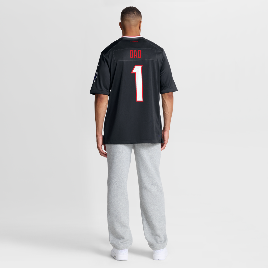 Houston Texans Navy #1 Dad Game Jersey