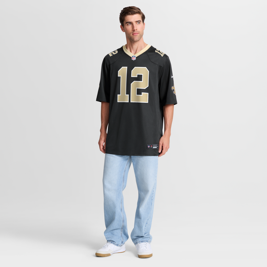 Chris Olave New Orleans Saints Black Player Game Jersey