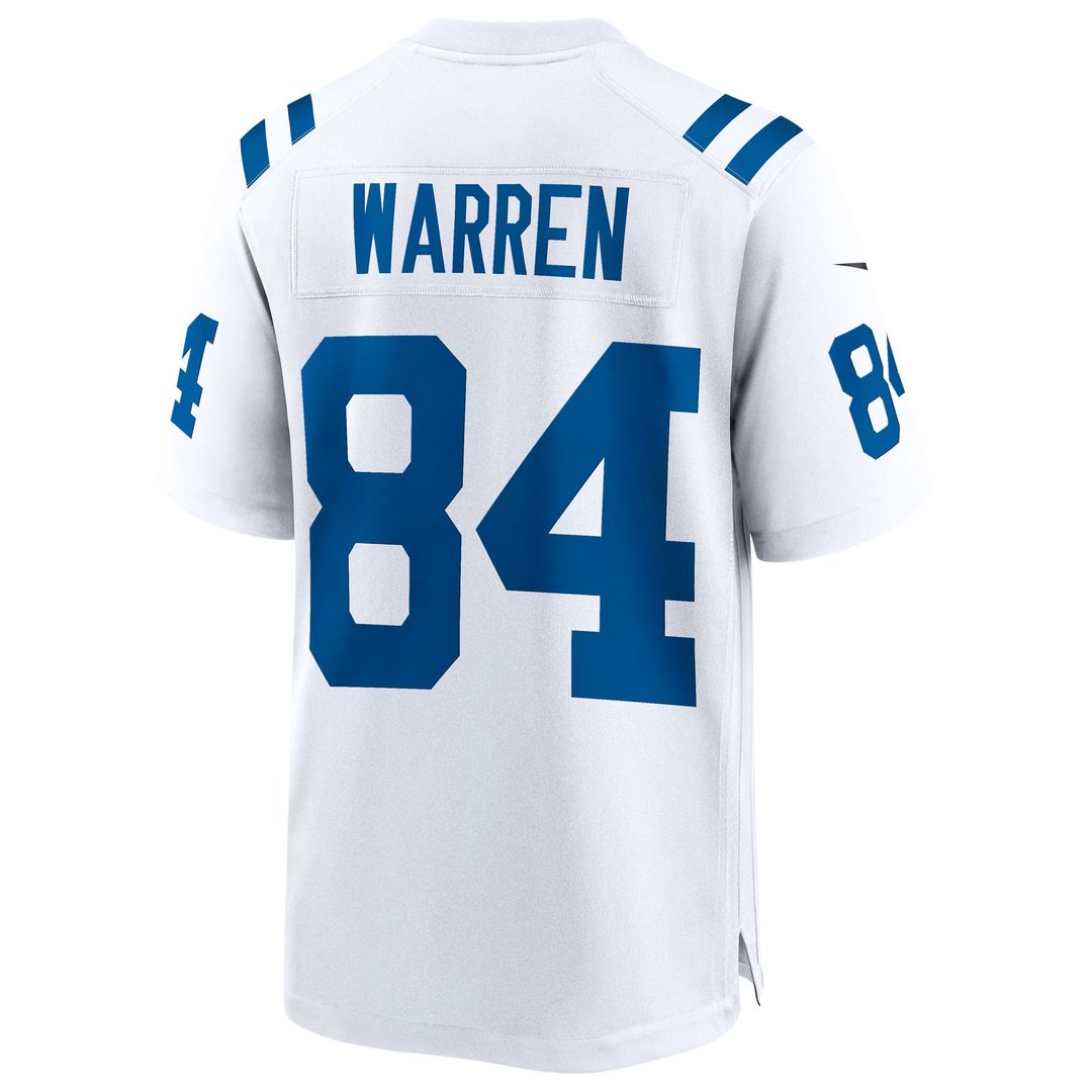 Tyler Warren Indianapolis Colts White Game Jersey