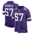 Chaz Chambliss Minnesota Vikings Purple Team Game Jersey