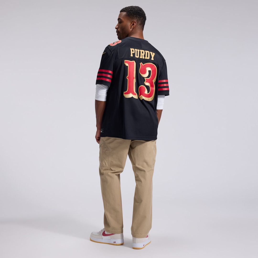 Brock Purdy San Francisco 49ers Black Rivalries Collection Stitched Limited Jersey