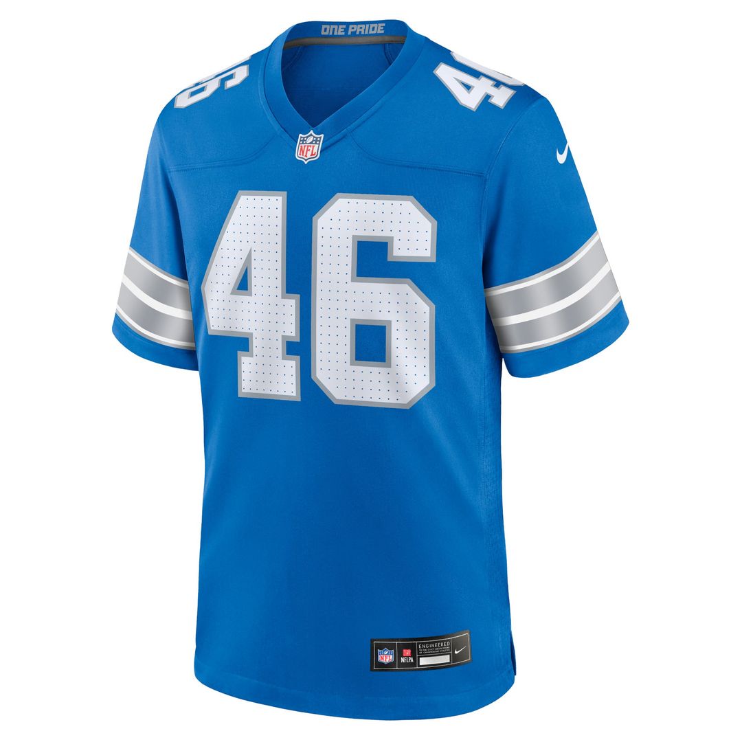 Jack Campbell Detroit Lions Blue Game Jersey