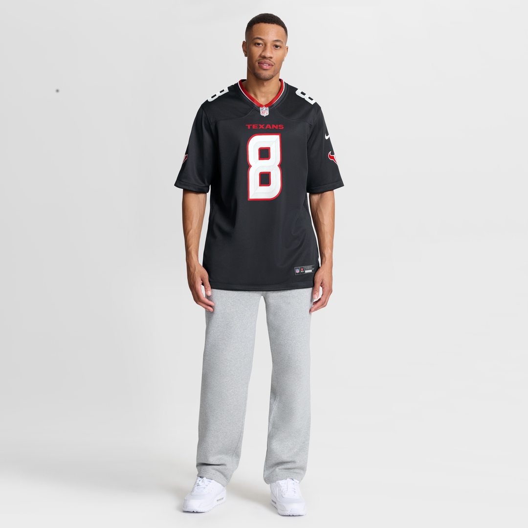 Cade Stover Houston Texans Navy Team Game Jersey