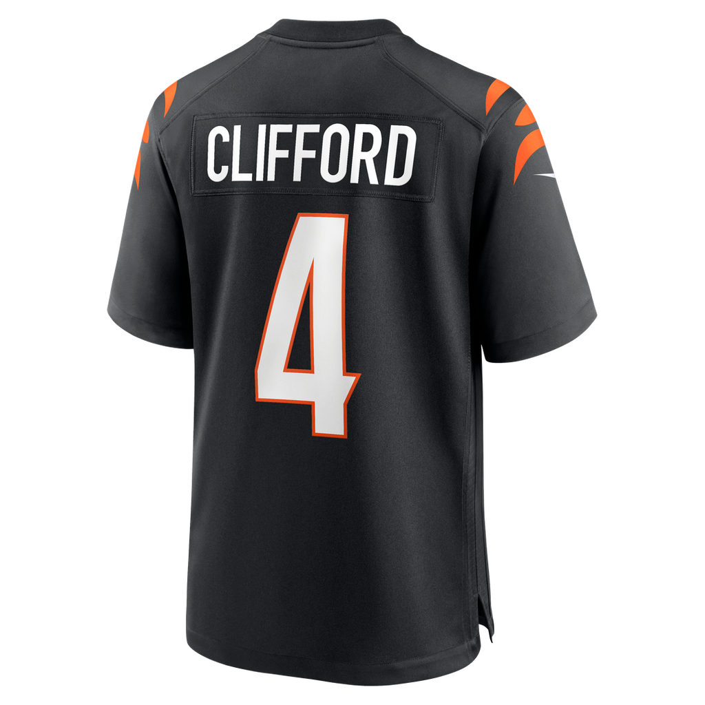 Sean Clifford Cincinnati Bengals Black Team Game Jersey