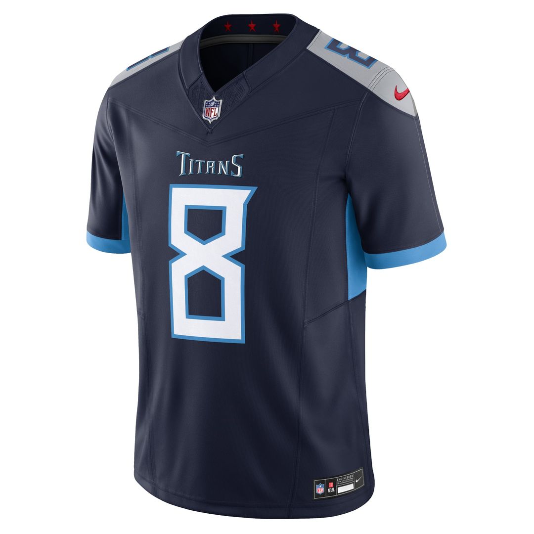 Will Levis Tennessee Titans Light Blue Alternate Oilers Throwback Vapor F.U.S.E. Limited Jersey