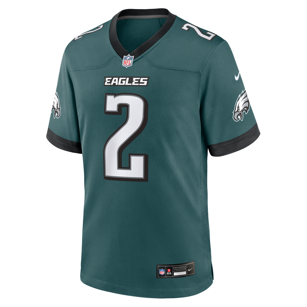 Tariq Woolen Philadelphia Eagles Midnight Green Team Game Jersey