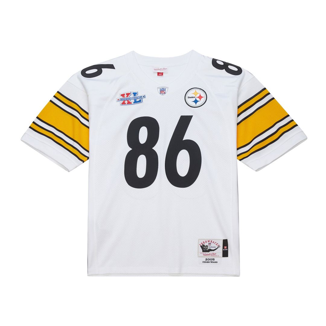 Hines Ward Pittsburgh Steelers White 2005 Authentic Throwback Retired Player Jersey