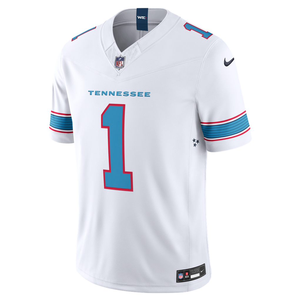 Cameron Ward Tennessee Titans Light Blue Team Vapor F.U.S.E. Stitched Limited Jersey