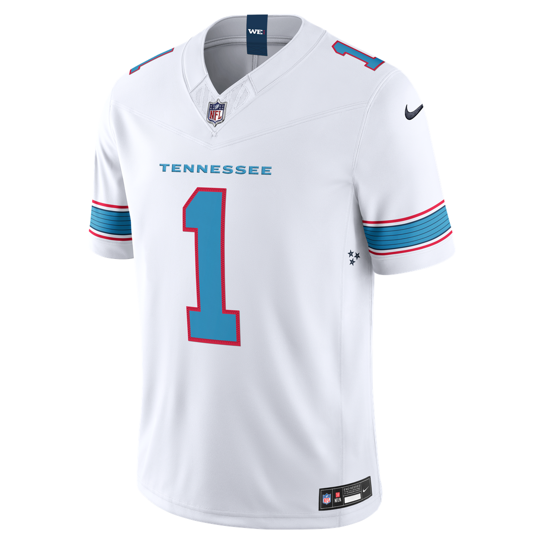 Cameron Ward Tennessee Titans Light Blue Team Vapor F.U.S.E. Stitched Limited Jersey