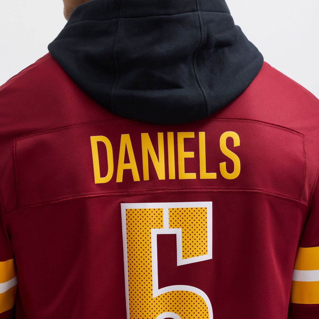 Washington Commanders Jayden Daniels White Vapor F.U.S.E. Limited Super Bowl Era Jersey