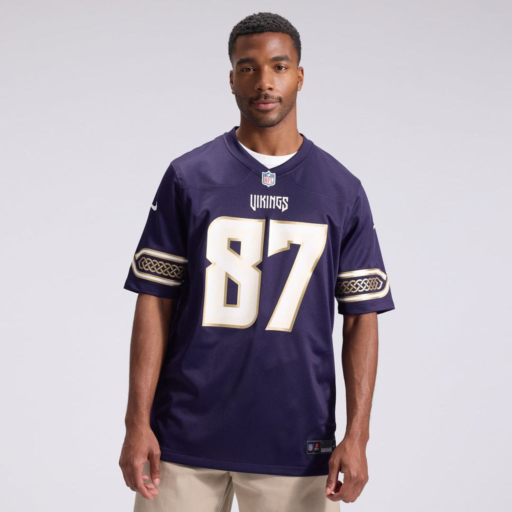 T.J. Hockenson Minnesota Vikings Purple 2026 Rivalries Collection Game Jersey