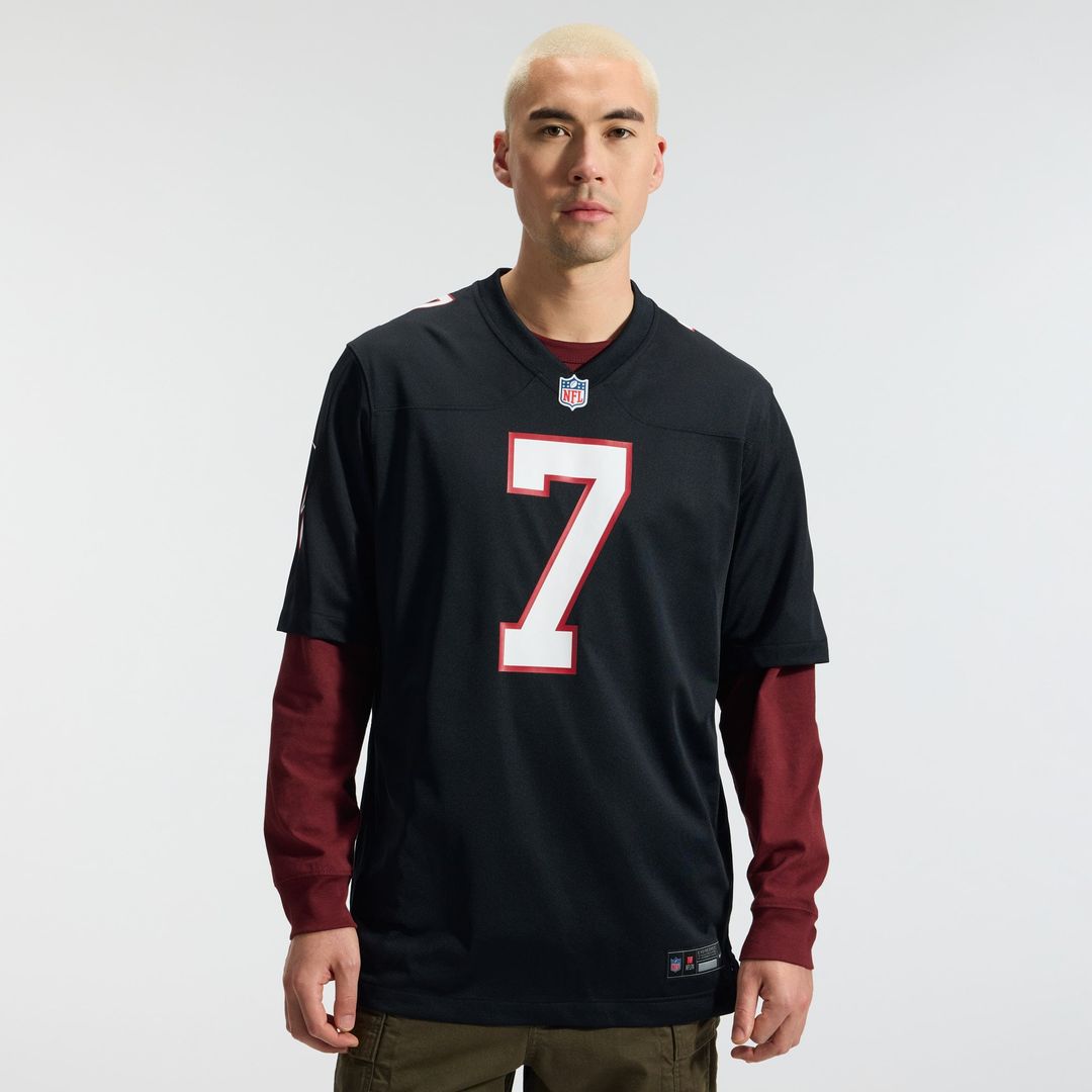 Bijan Robinson Atlanta Falcons Black Throwback Game Jersey
