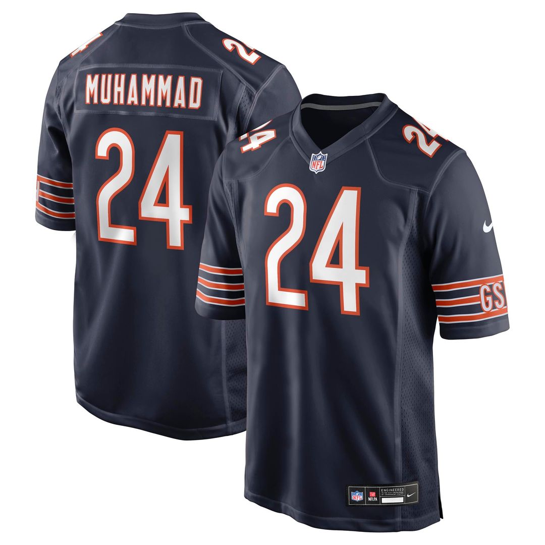 Malik Muhammad Chicago Bears Navy Team Game Jersey
