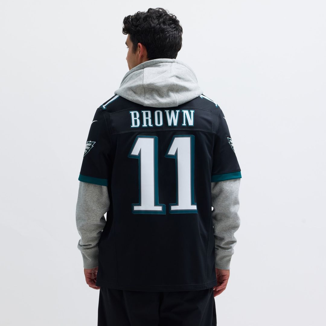 A.J. Brown Philadelphia Eagles Black Alternate Vapor F.U.S.E. Limited Jersey