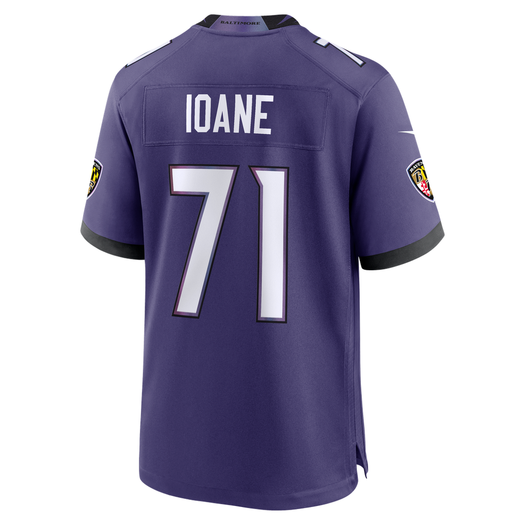 Olaivavega Ioane Baltimore Ravens Purple Team Game Jersey