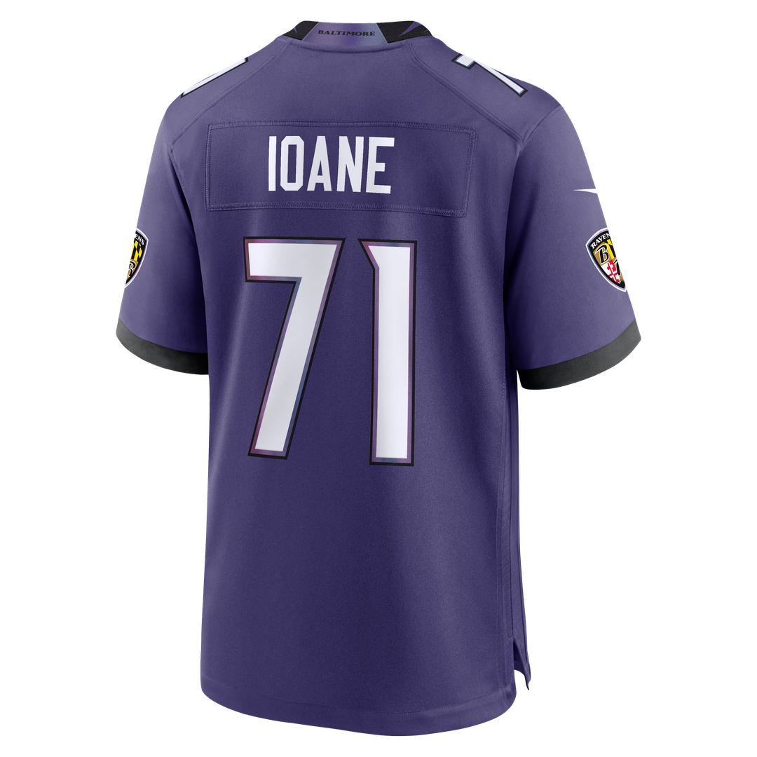 Olaivavega Ioane Baltimore Ravens Purple Team Game Jersey
