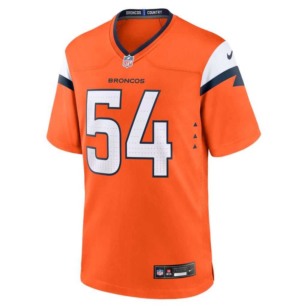 Alex Forsyth Denver Broncos Orange Team Game Jersey