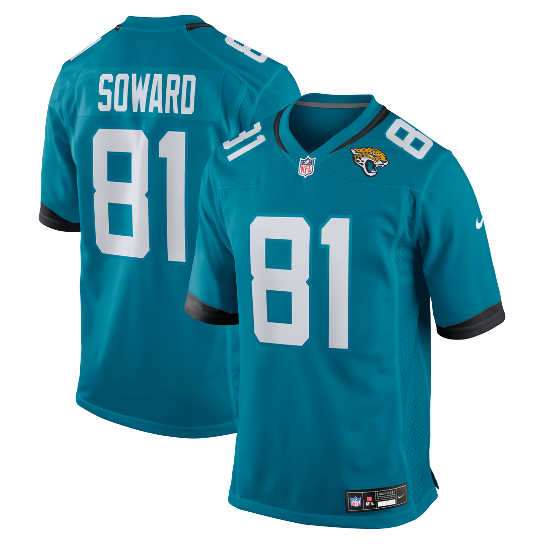 R. Jay Soward Jacksonville Jaguars Teal Retired Player Team Game Jersey