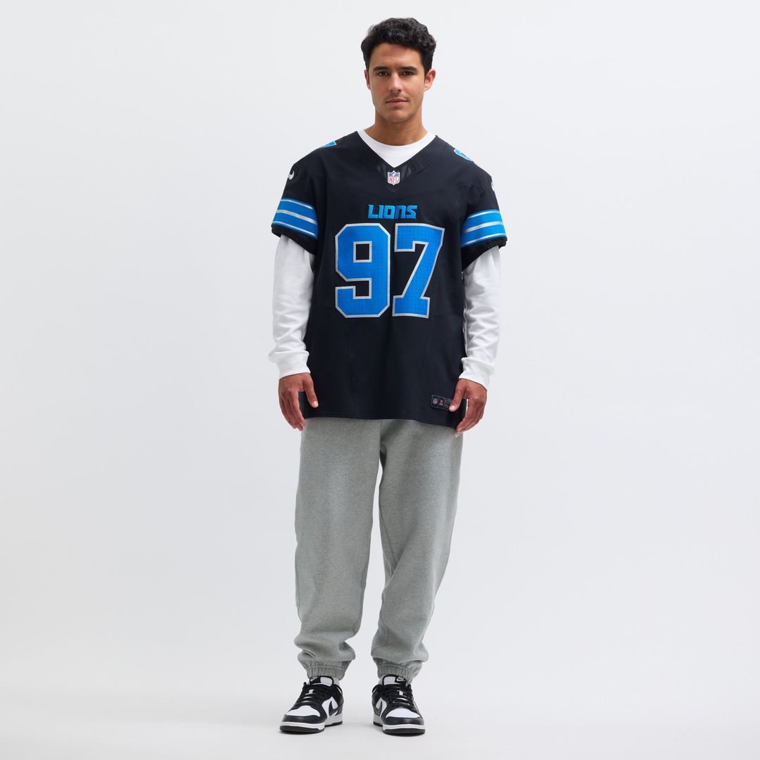 Aidan Hutchinson Detroit Lions Black Alternate Vapor F.U.S.E. Elite Jersey