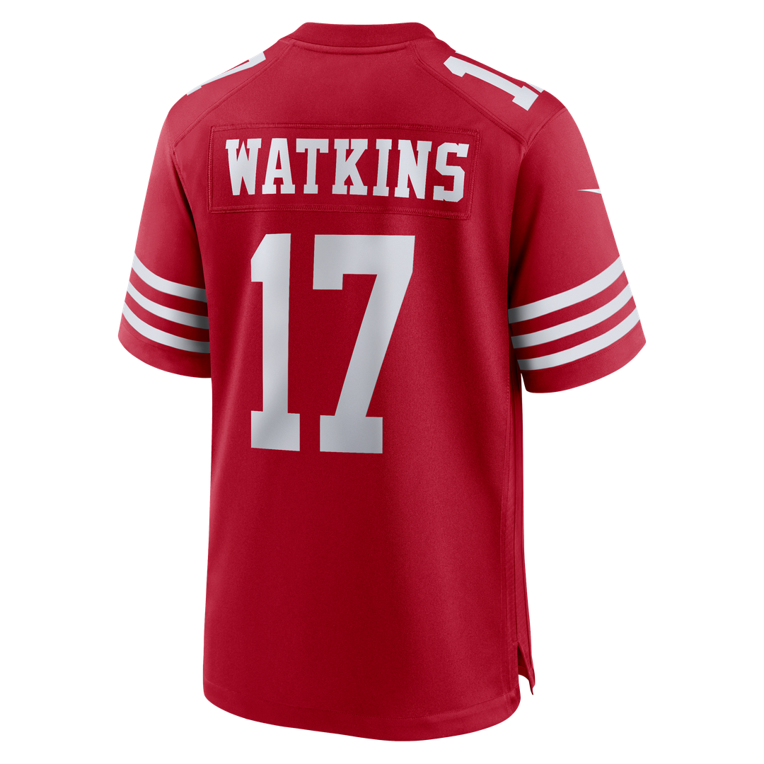 Jordan Watkins San Francisco 49ers Scarlet Team Game Jersey