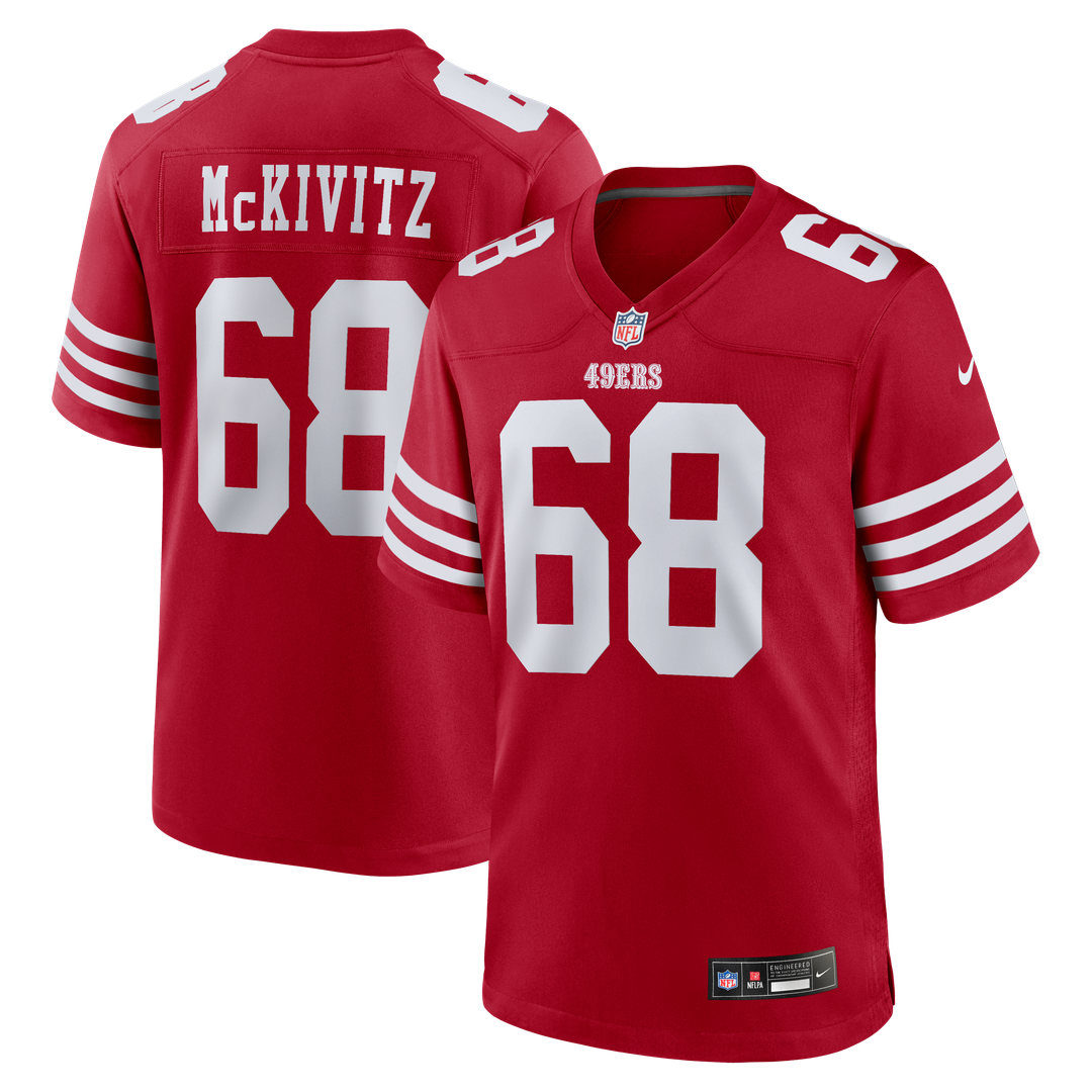 Colton McKivitz San Francisco 49ers Scarlet Game Jersey