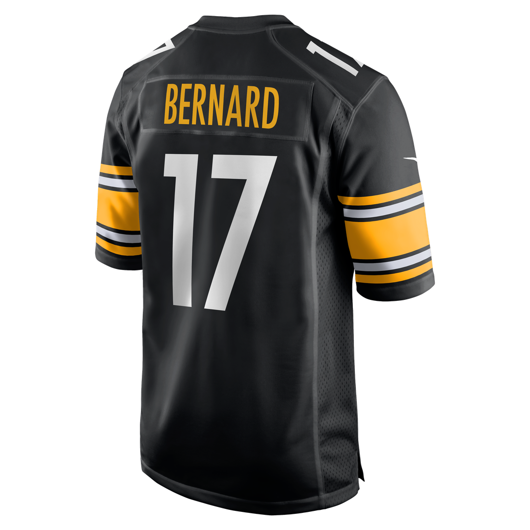 Germie Bernard Pittsburgh Steelers Black Game Jersey