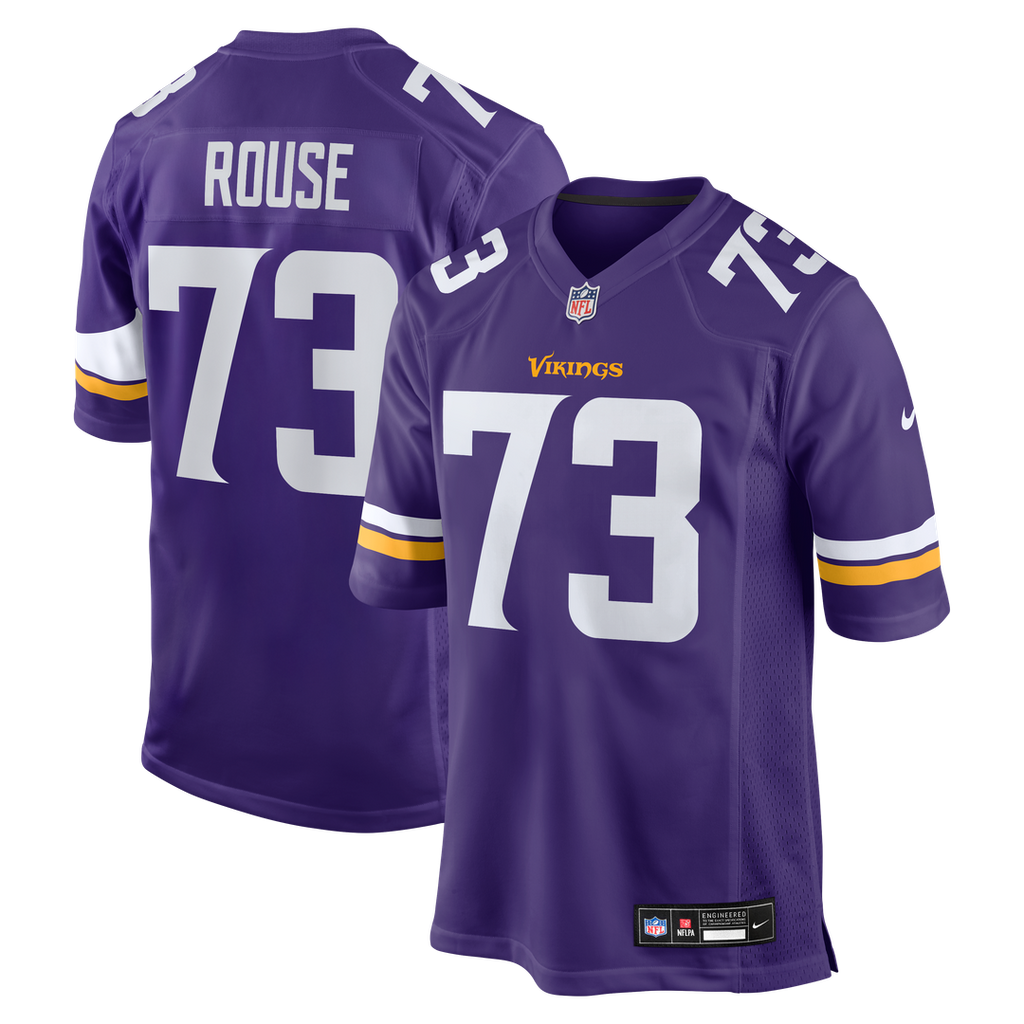 Walter Rouse Minnesota Vikings Purple Team Game Jersey