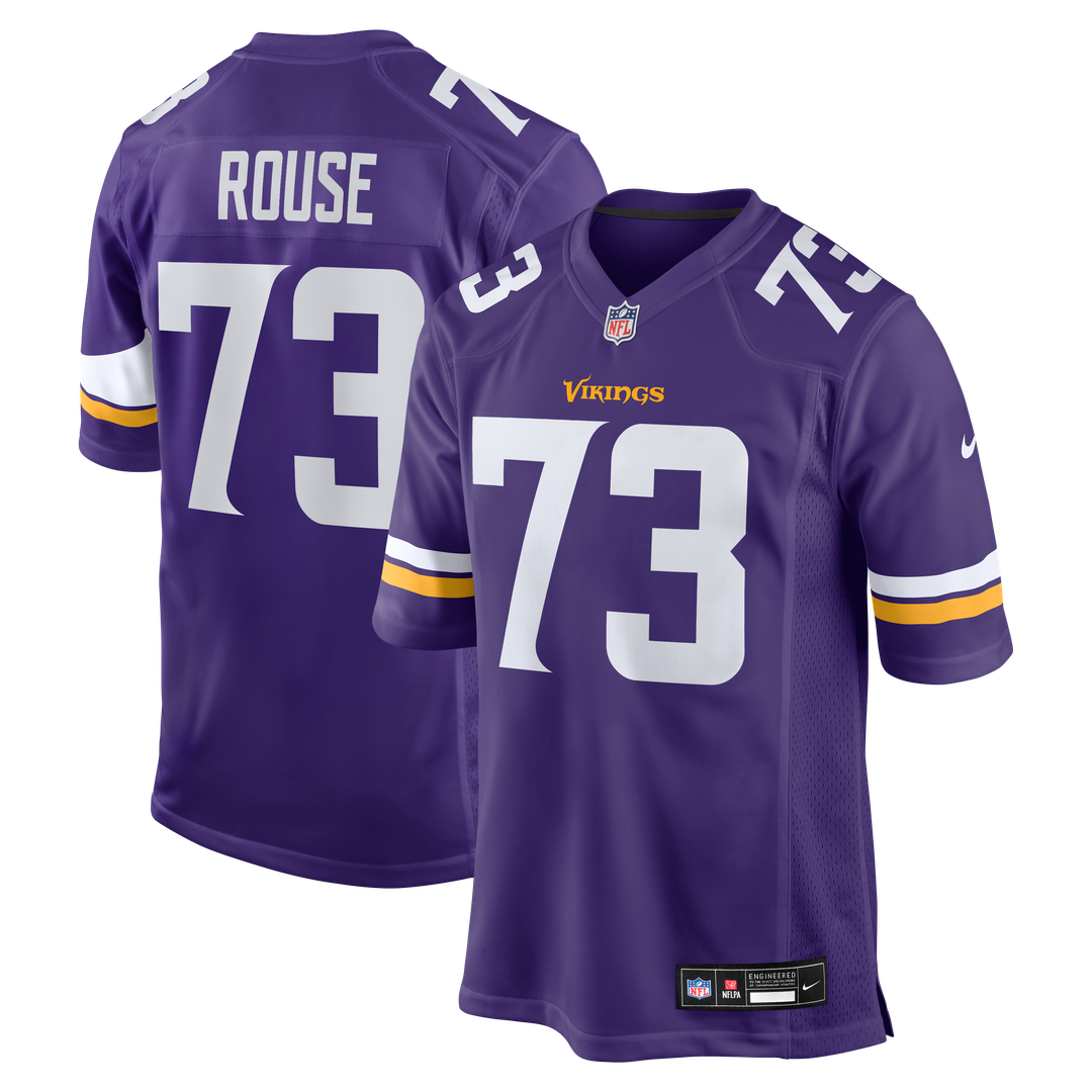 Walter Rouse Minnesota Vikings Purple Team Game Jersey