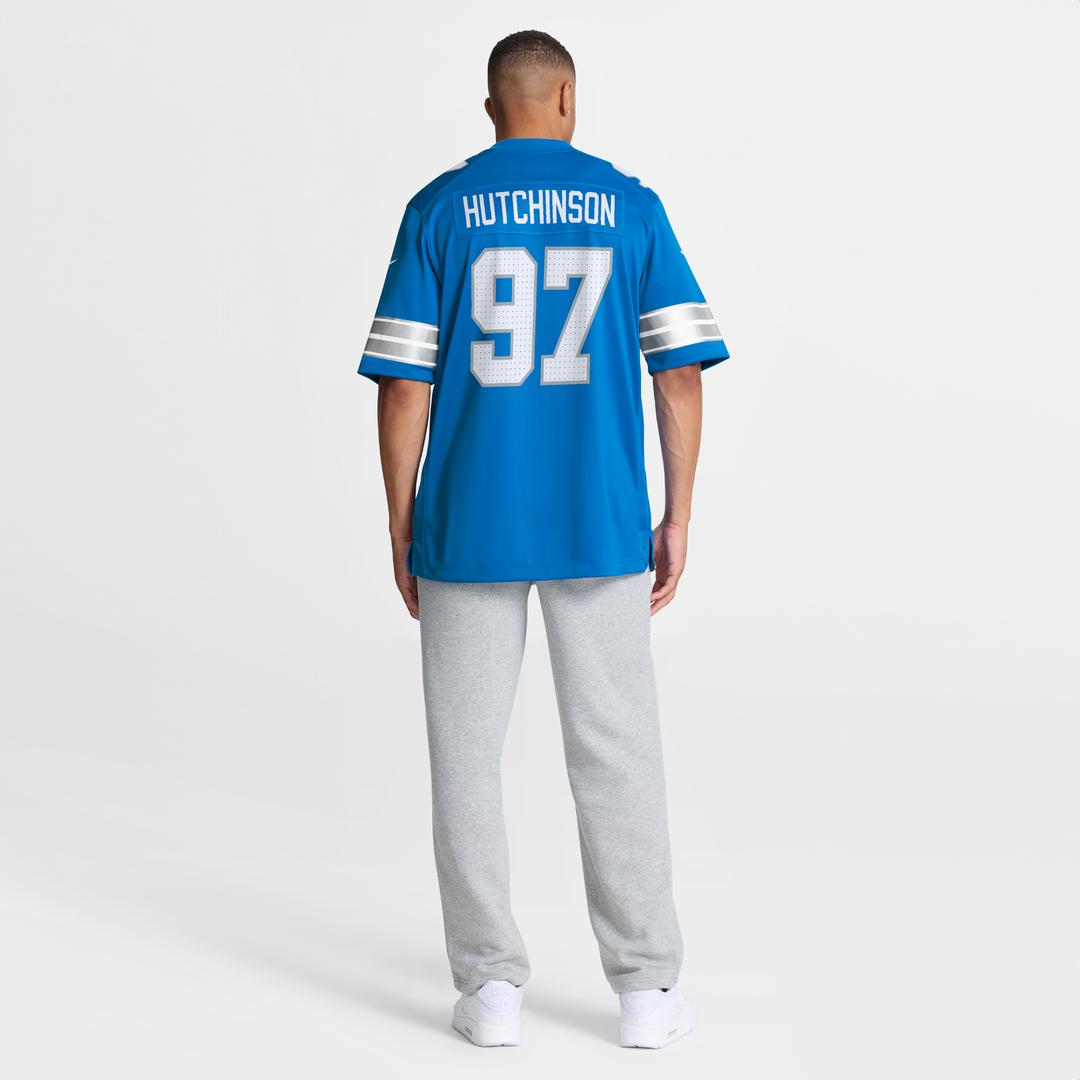 Aidan Hutchinson Detroit Lions Blue Game Jersey