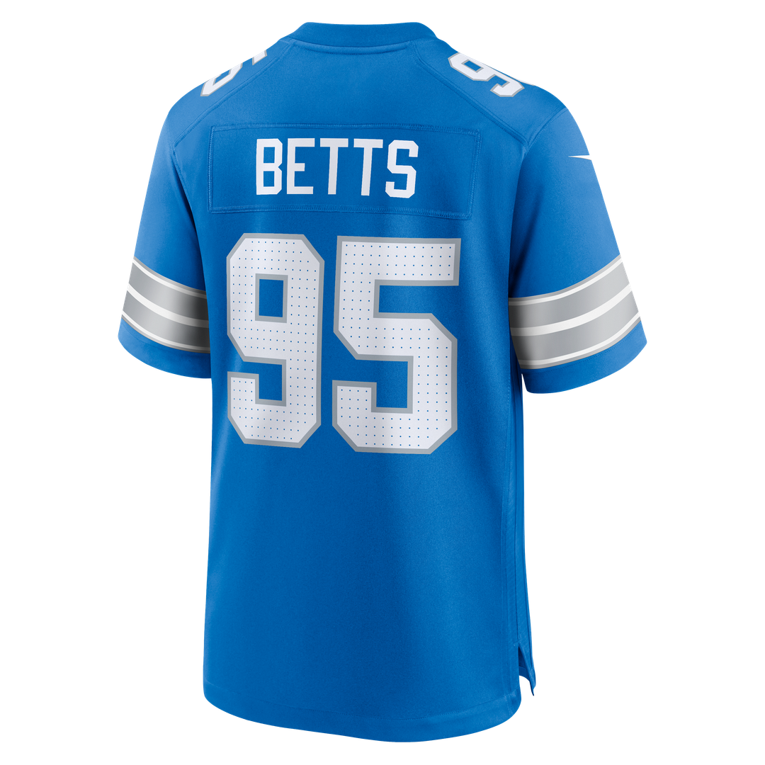 Mathieu Betts Detroit Lions Blue Game Jersey