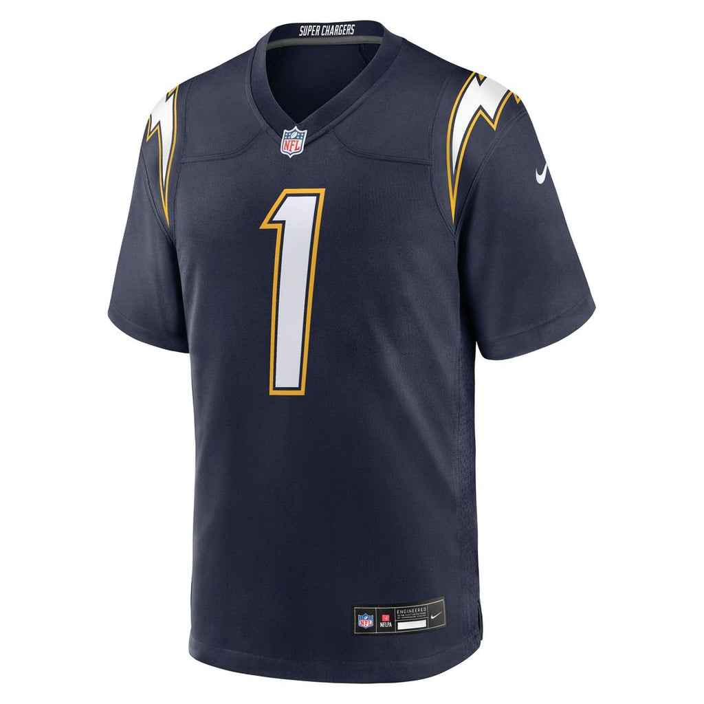 Quentin Johnston Los Angeles Chargers Gold Alternate Charger Power Game Player Jersey