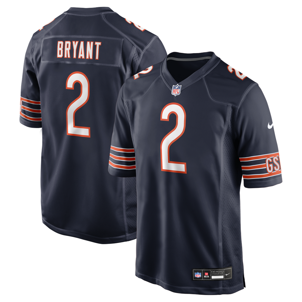 Coby Bryant Chicago Bears Navy Team Game Jersey