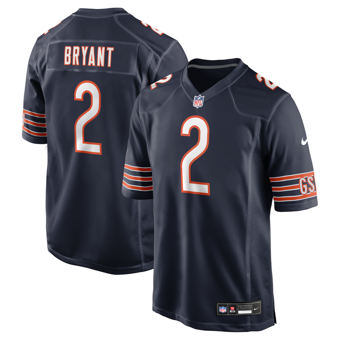Coby Bryant Chicago Bears Navy Team Game Jersey