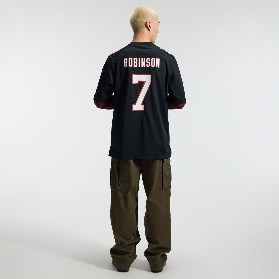 Bijan Robinson Atlanta Falcons Black Throwback Game Jersey